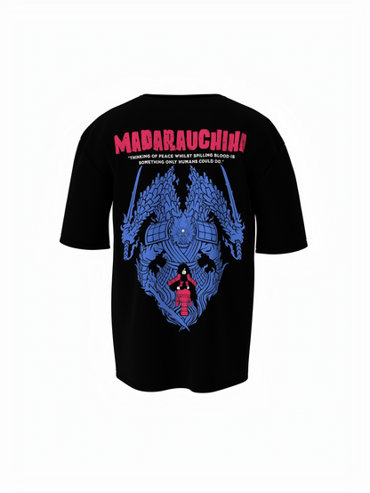 Wrath of Susanoo Black Oversized T-Shirt for Anime Streetwear