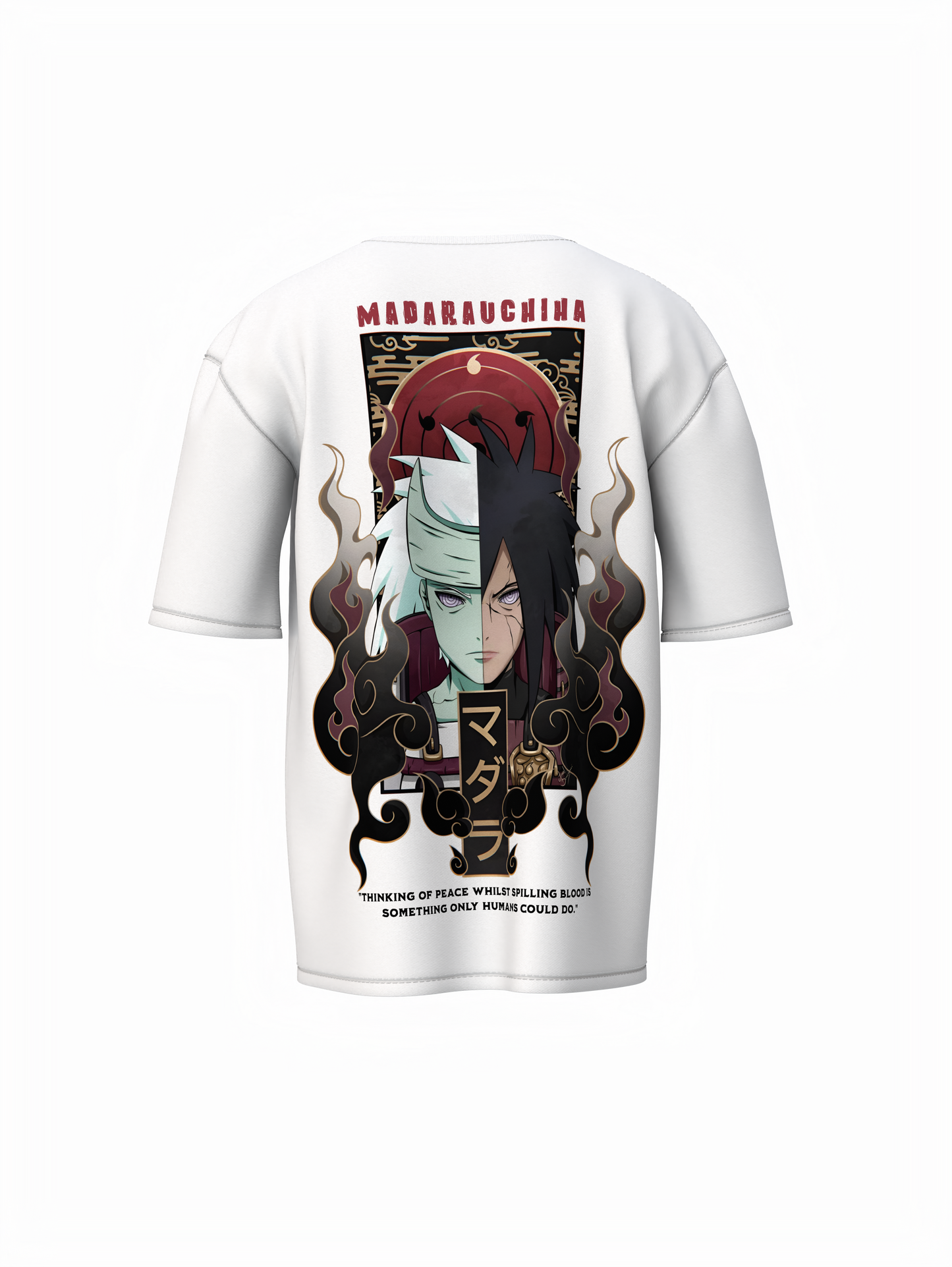 Madara Yin & Yang Oversized T-Shirt – Anime Graphic Tee
