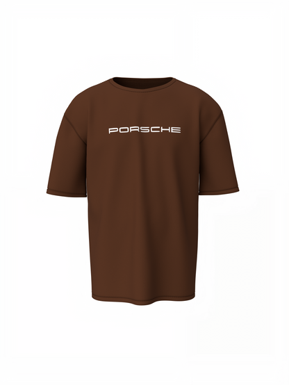 Porsche Lizard Green Oversized T-Shirt for Racing Streetwear