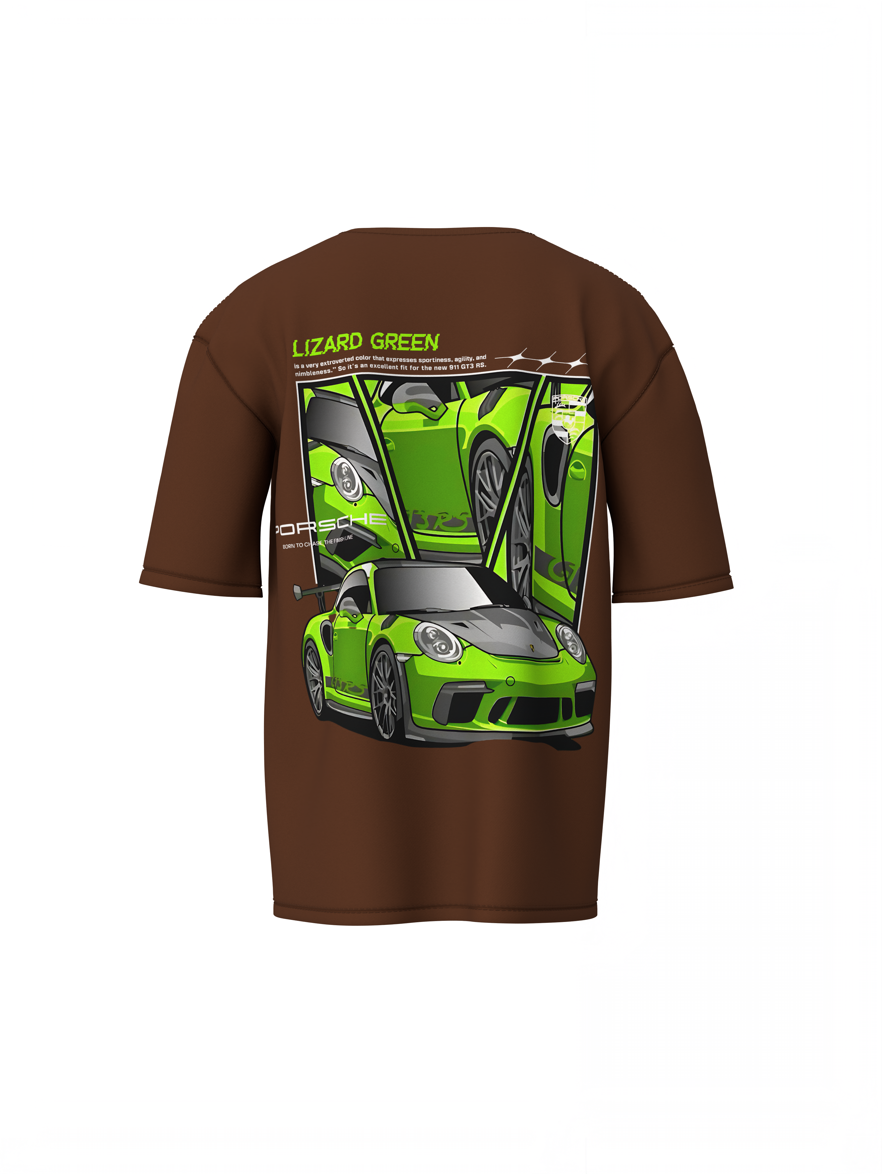 Porsche Lizard Green Oversized T-Shirt