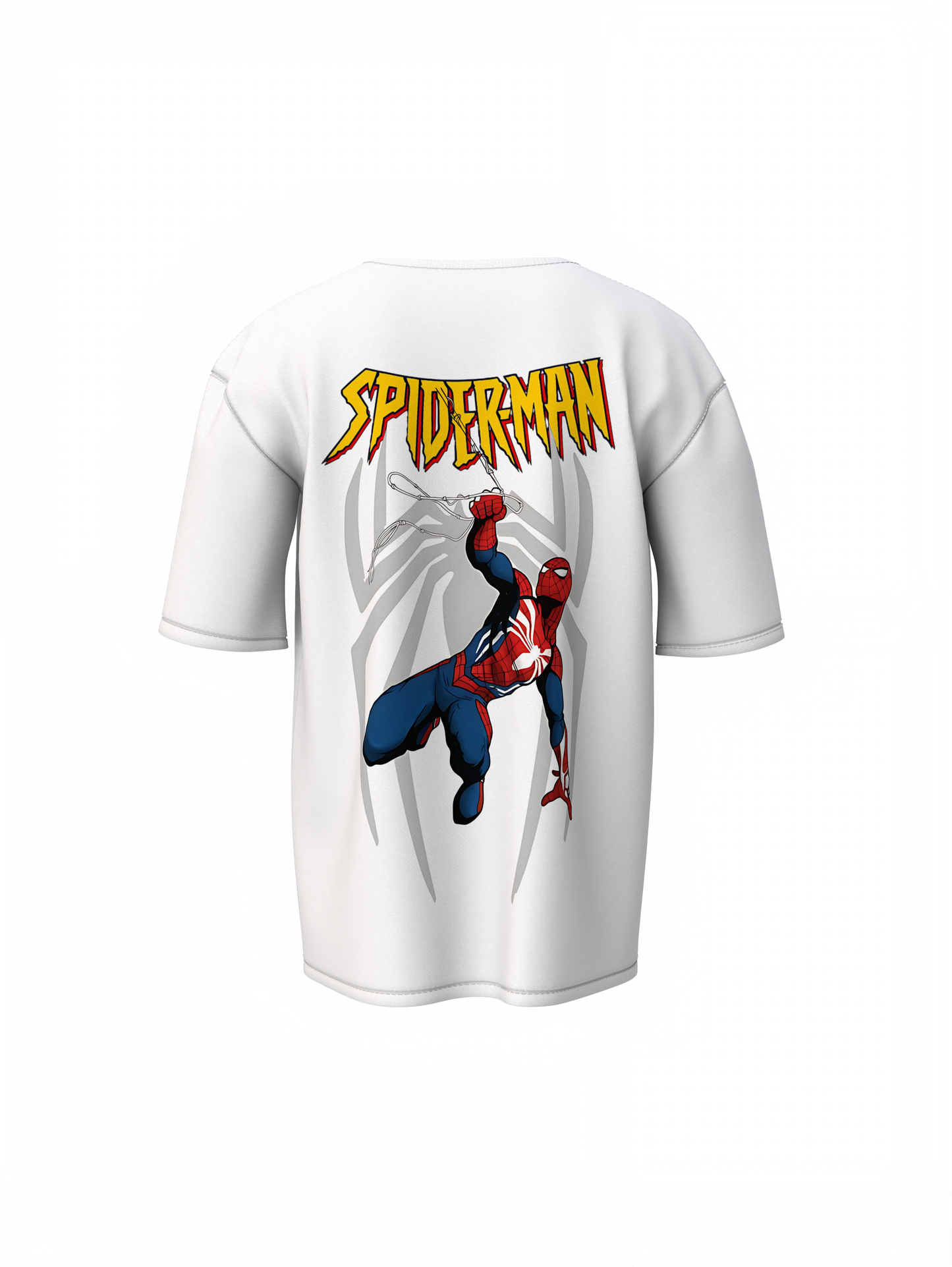 Swing Force Spiderman Oversized T-Shirt Hero Streetwear Tee