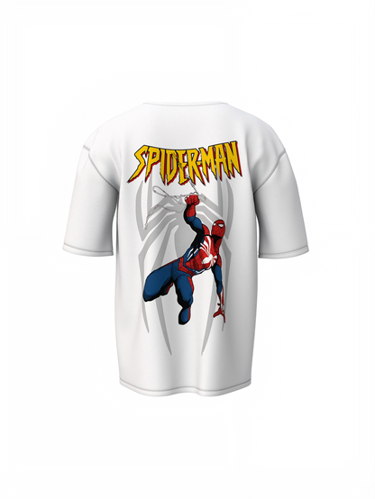 Swing Force Spiderman Oversized T-Shirt Hero Streetwear Tee