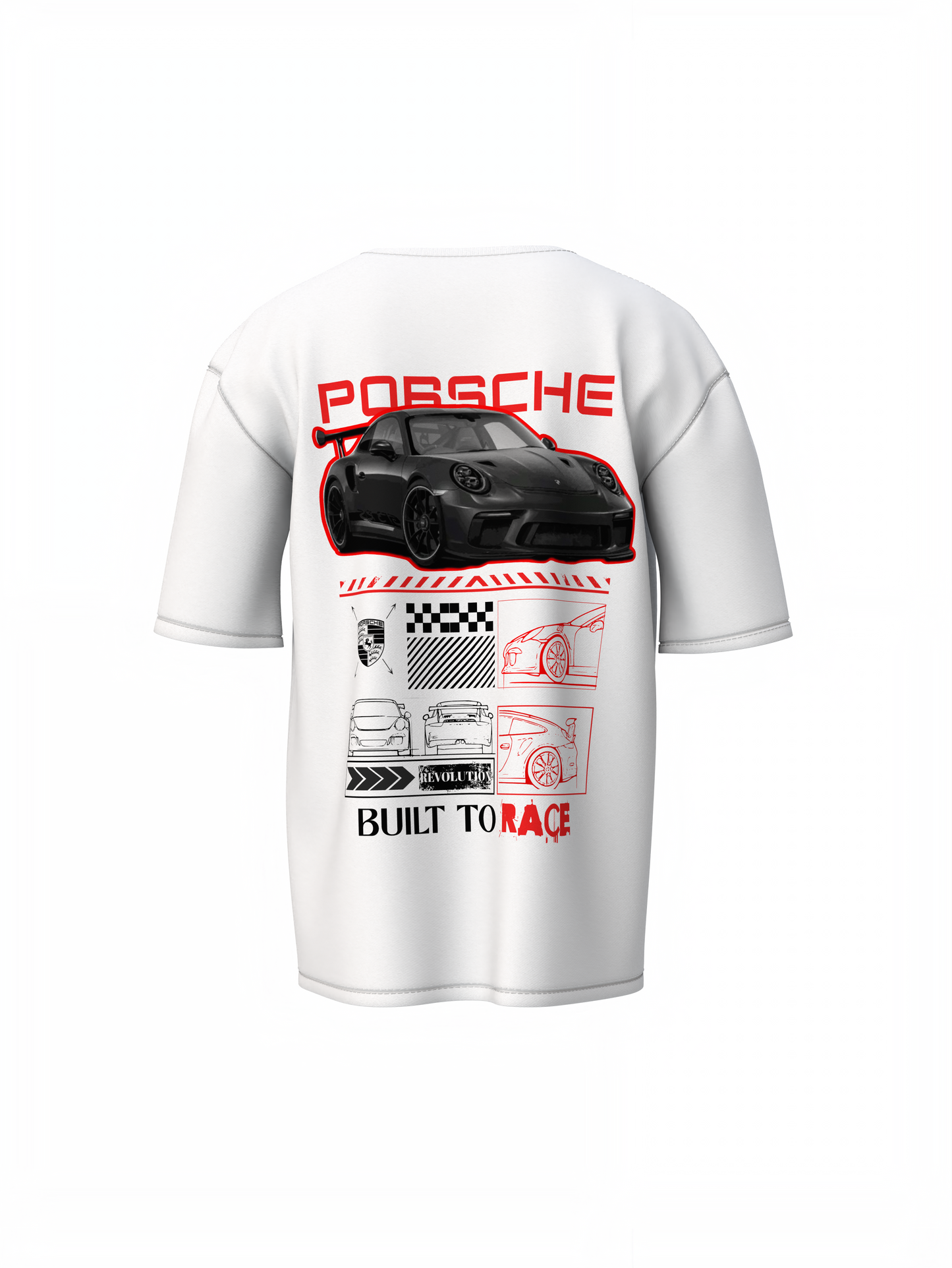 Porsche Build To Race Oversized T-Shirt