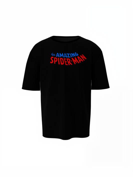Amazing Spiderman Oversized T-Shirt Trendy Marvel Graphic