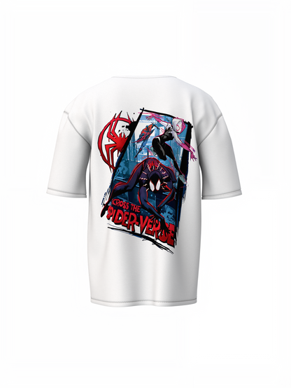 Across The Spider-Verse Oversized T-Shirts Multiverse Hero