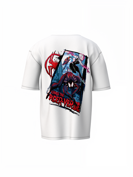 Across The Spider-Verse Oversized T-Shirts Multiverse Hero