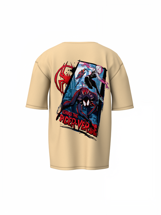 Across The Spider-Verse Oversized T-Shirts Multiverse Hero