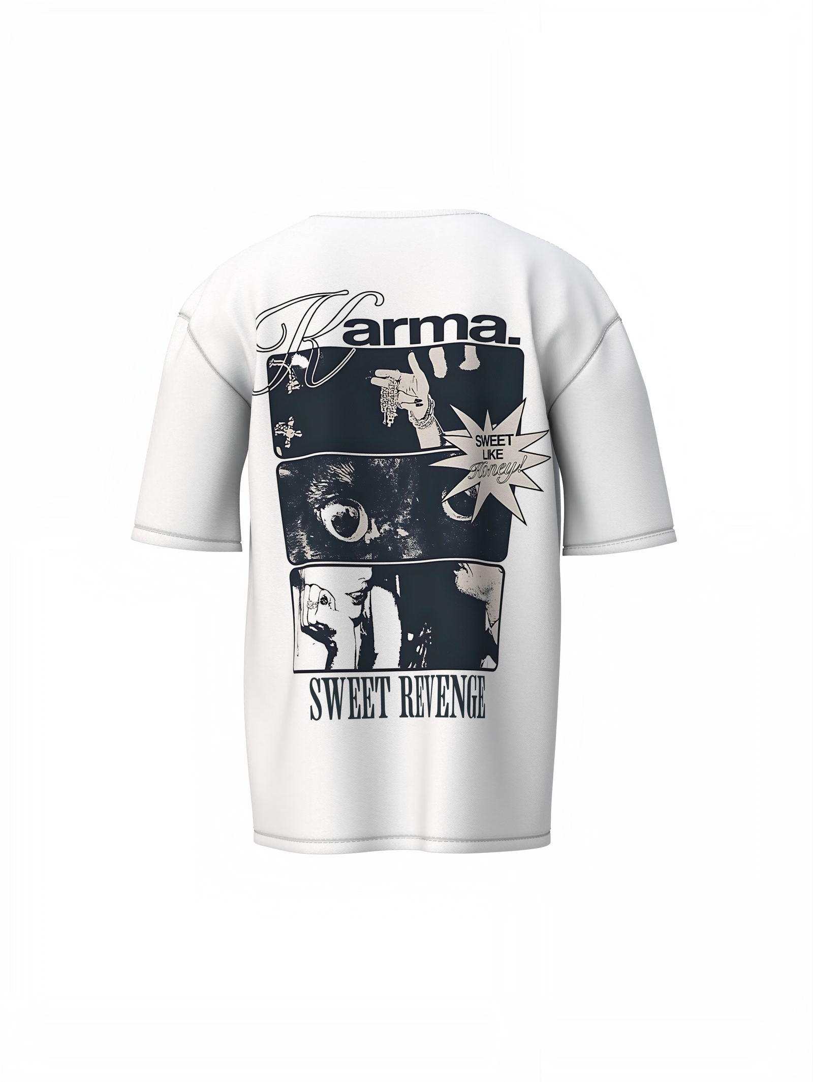Sweet Revenge Oversized T-Shirt Bold Casual Streetwear Tees