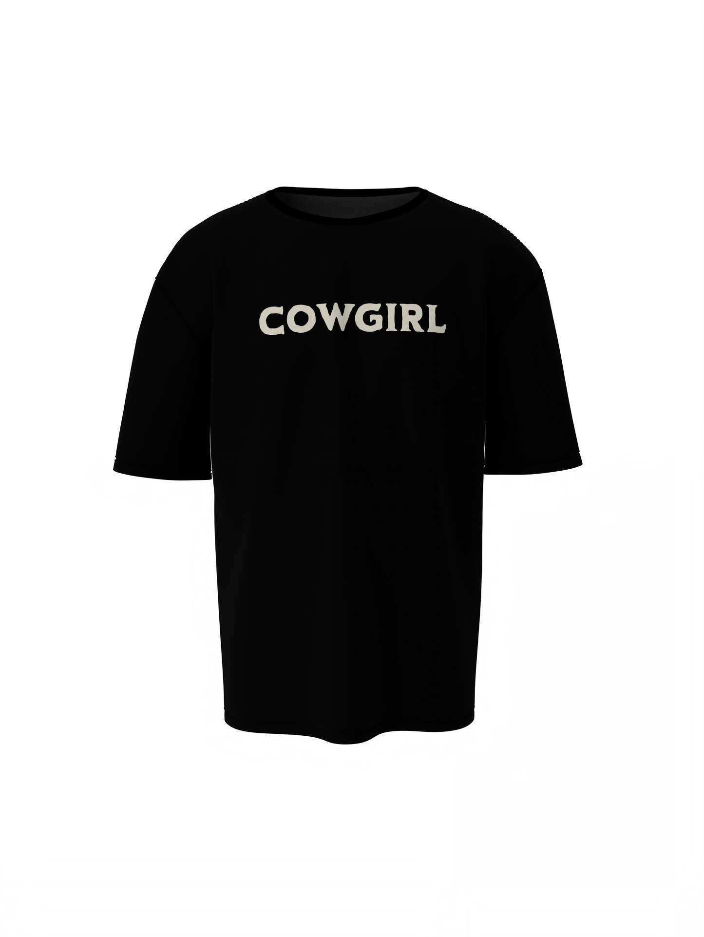 Cowgirl Oversized T-Shirt Western Style Graphic Design