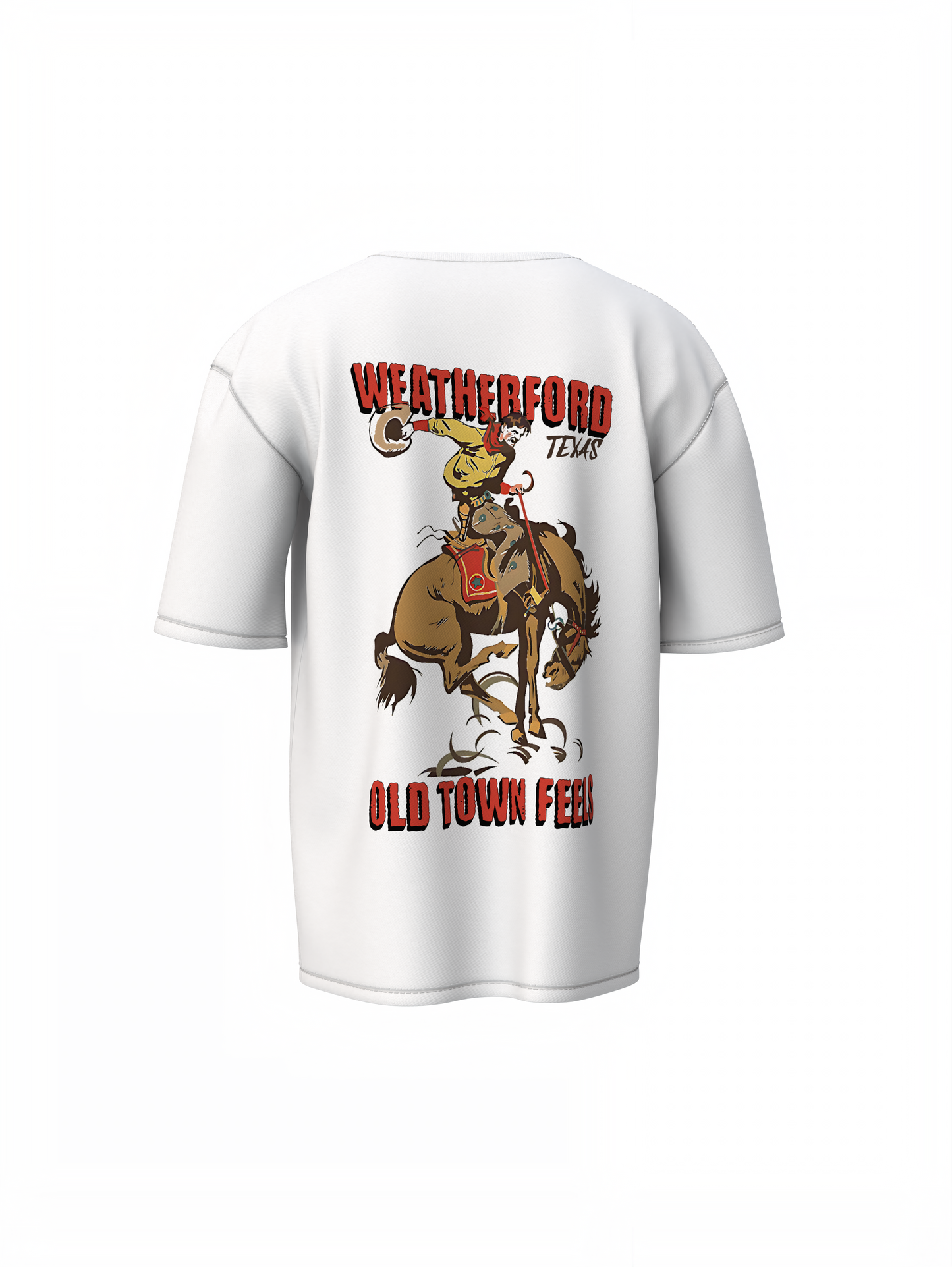 Old Town Feels Oversized T-Shirt Retro Style with Cozy Comfort