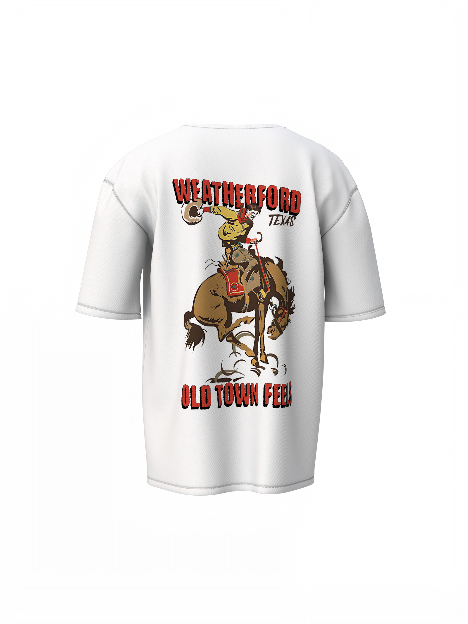Old Town Feels Oversized T-Shirt Retro Style with Cozy Comfort