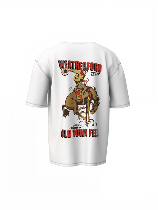 Old Town Feels Oversized T-Shirt Retro Style with Cozy Comfort
