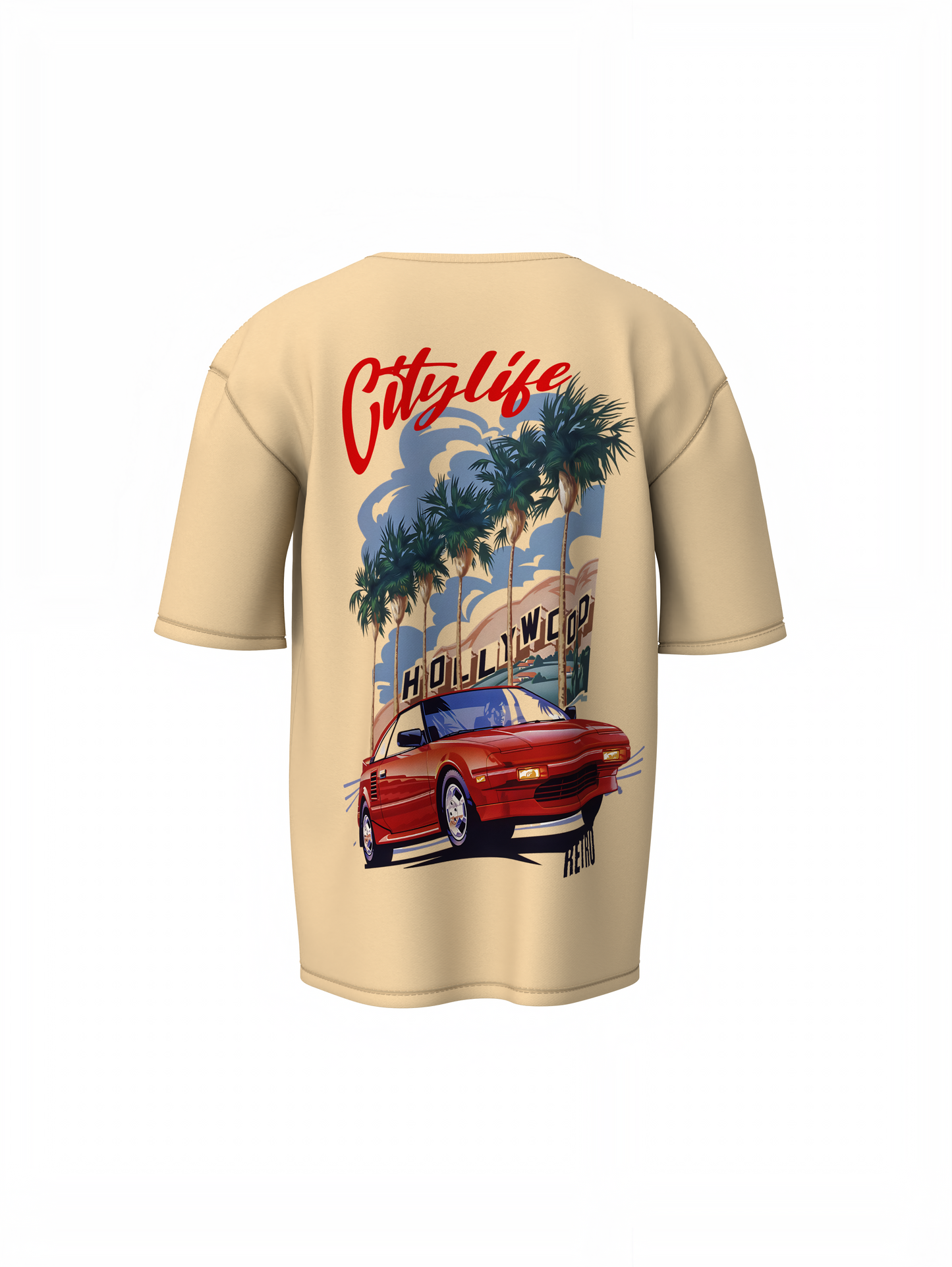 City Of Retro Oversized T-Shirt Stylish Casual Wear