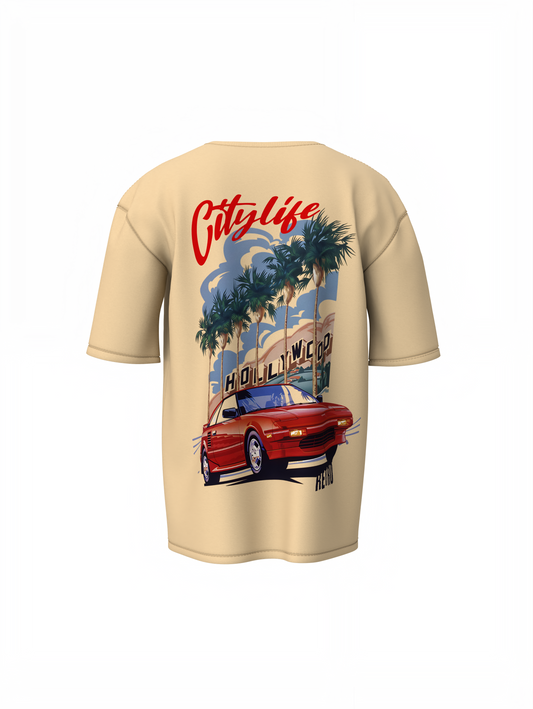City Of Retro Oversized T-Shirt Stylish Casual Wear