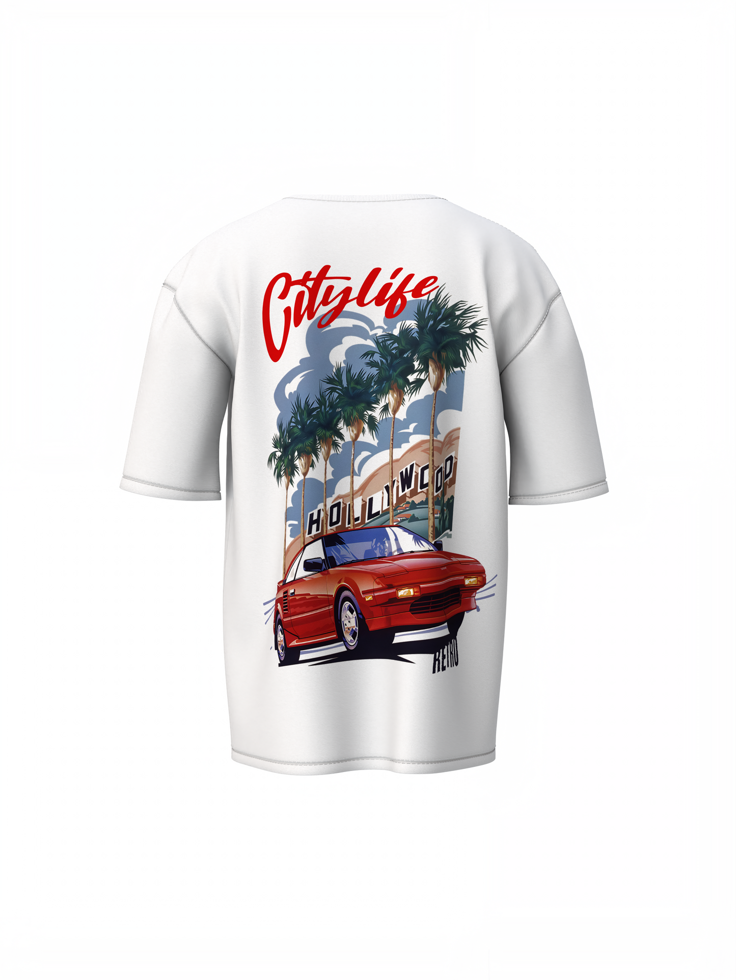City Of Retro Oversized T-Shirt Stylish Casual Wear