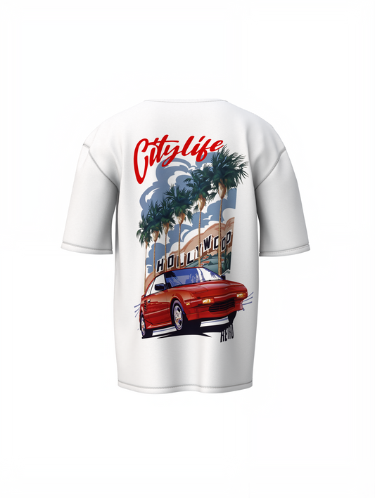 City Of Retro Oversized T-Shirt Stylish Casual Wear