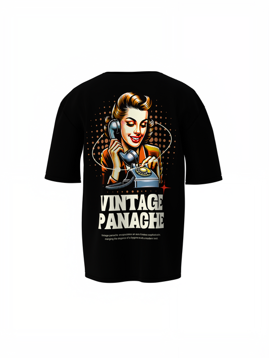 Vintage Panache Oversized T-Shirt for Trendy Streetwear Style