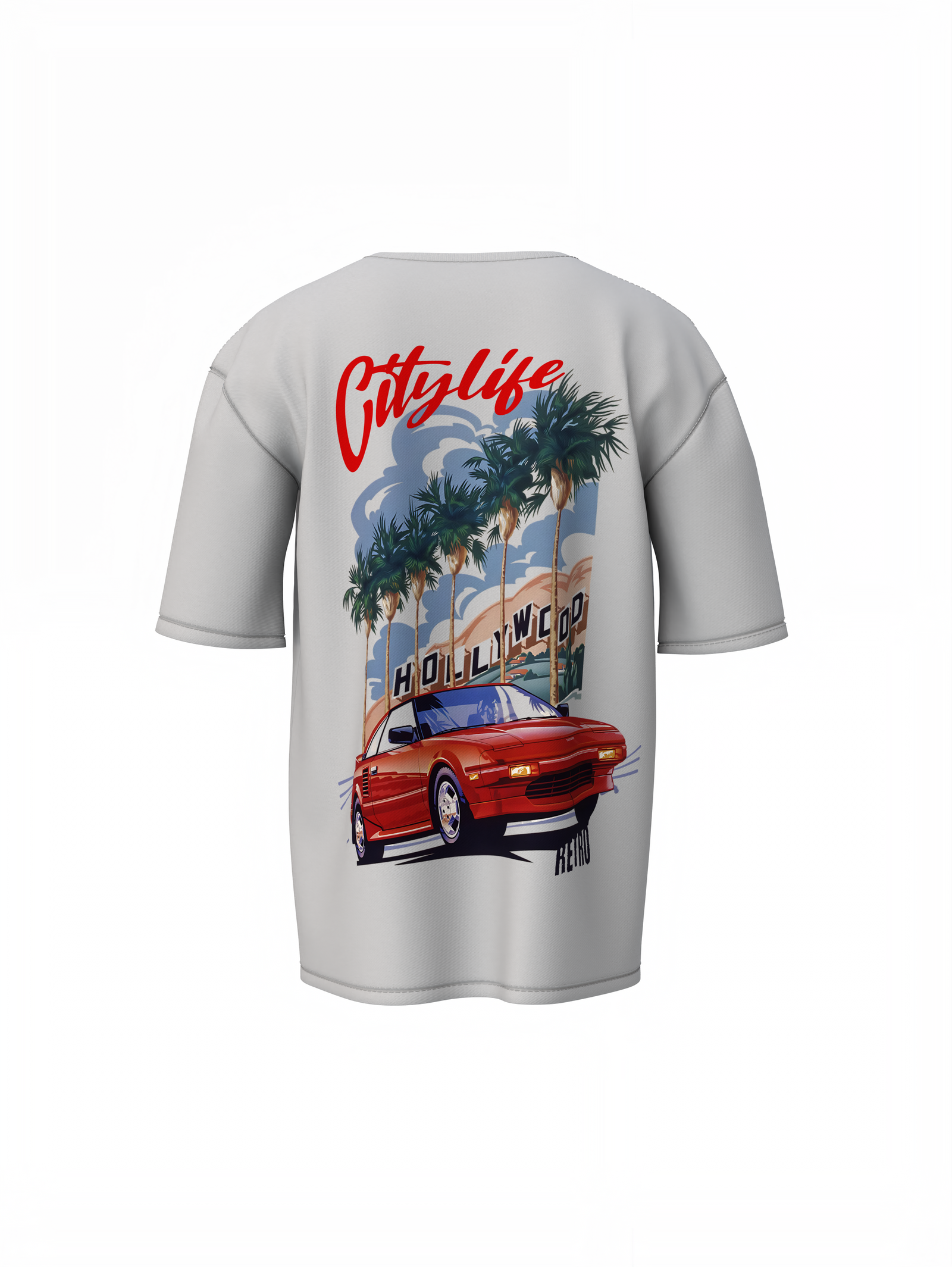 City Of Retro Oversized T-Shirt Stylish Casual Wear