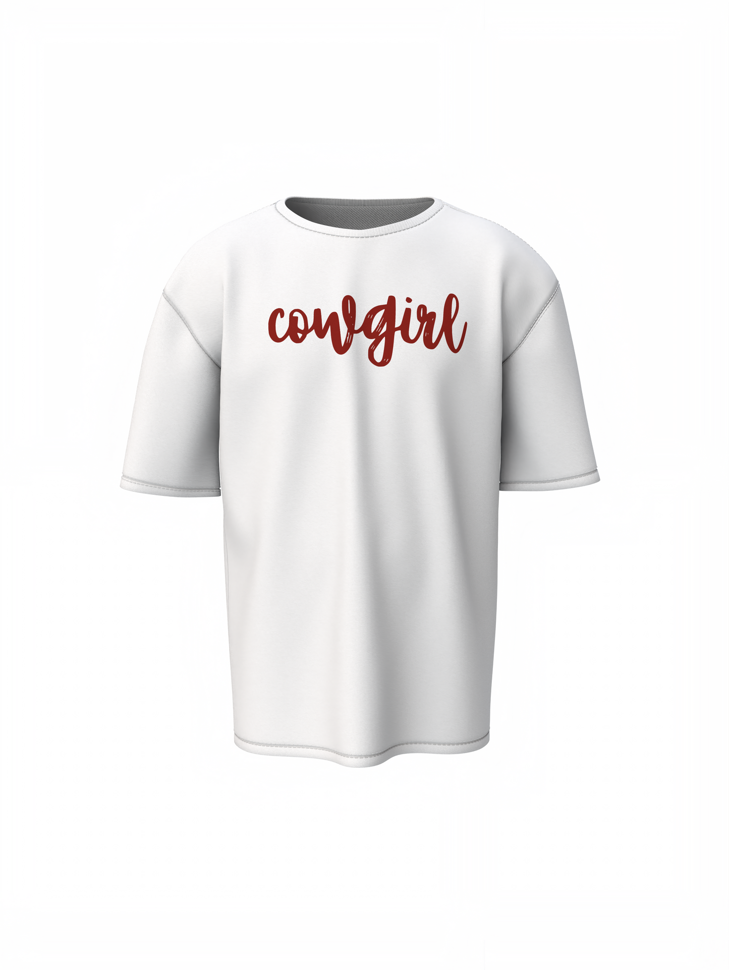 Cowgirl's Love Oversized T-Shirt Western Style Graphic Tee