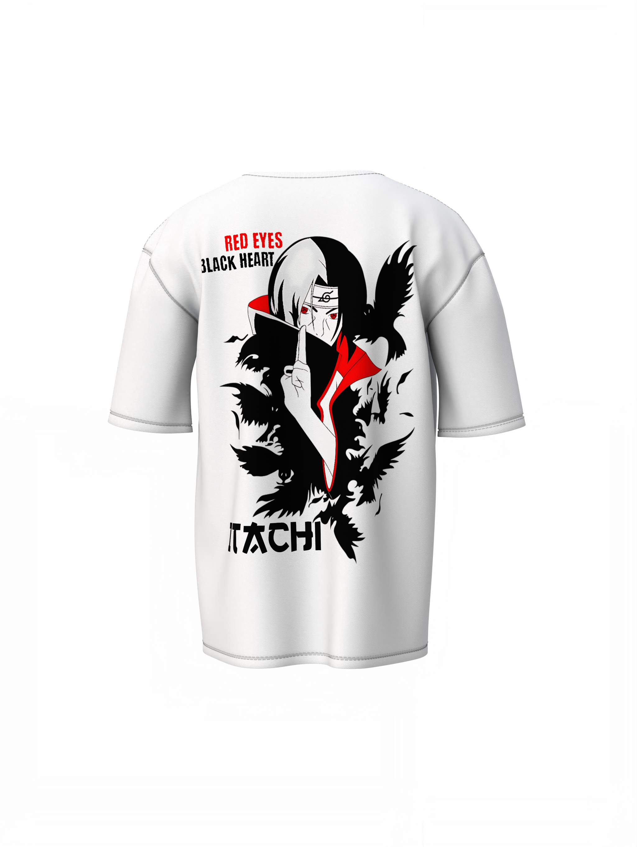 Red Eyes Black Heart Oversized T-Shirt