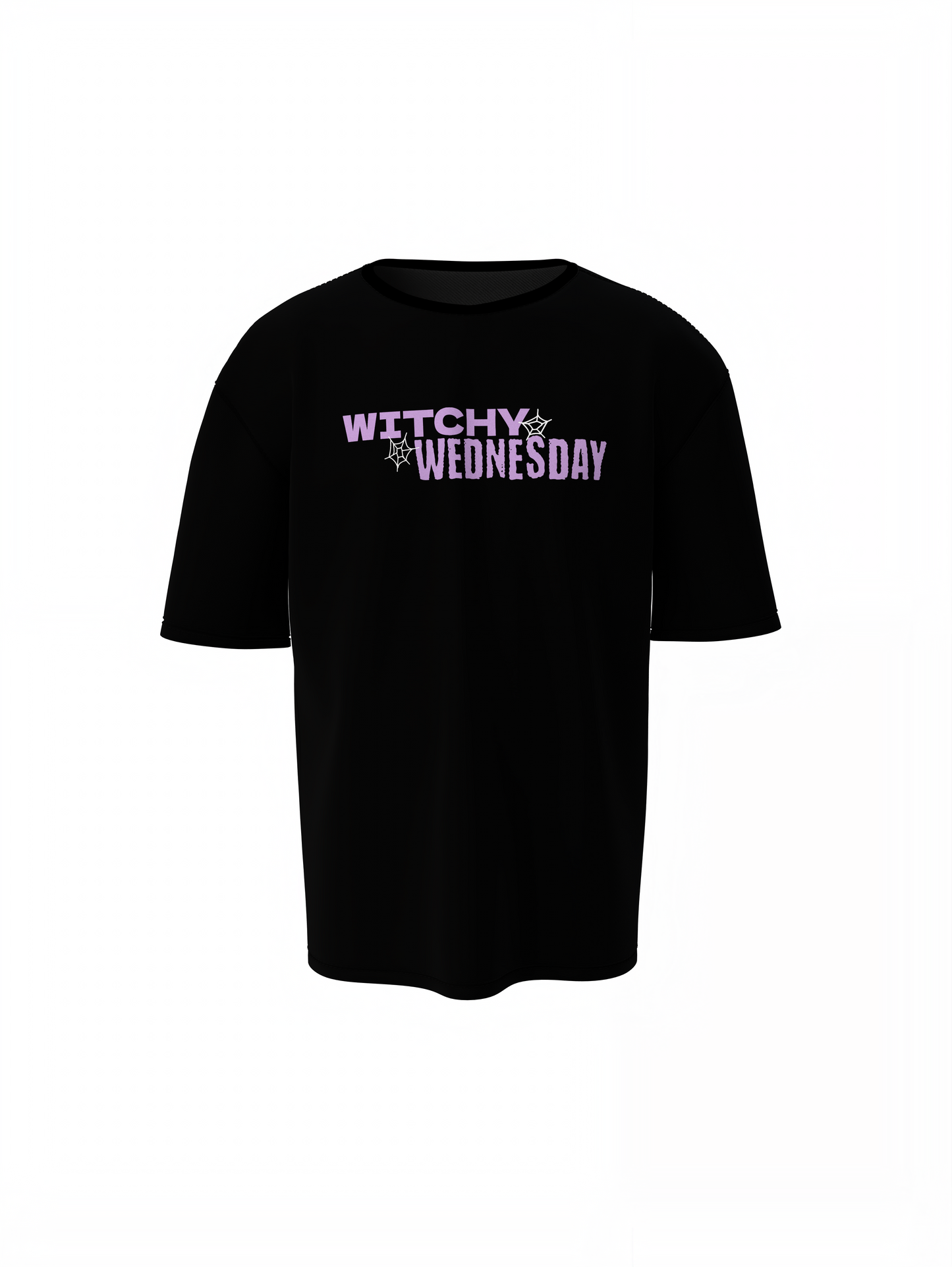 Witchy Wednesday Black Oversized T-Shirt for Casual Fashion