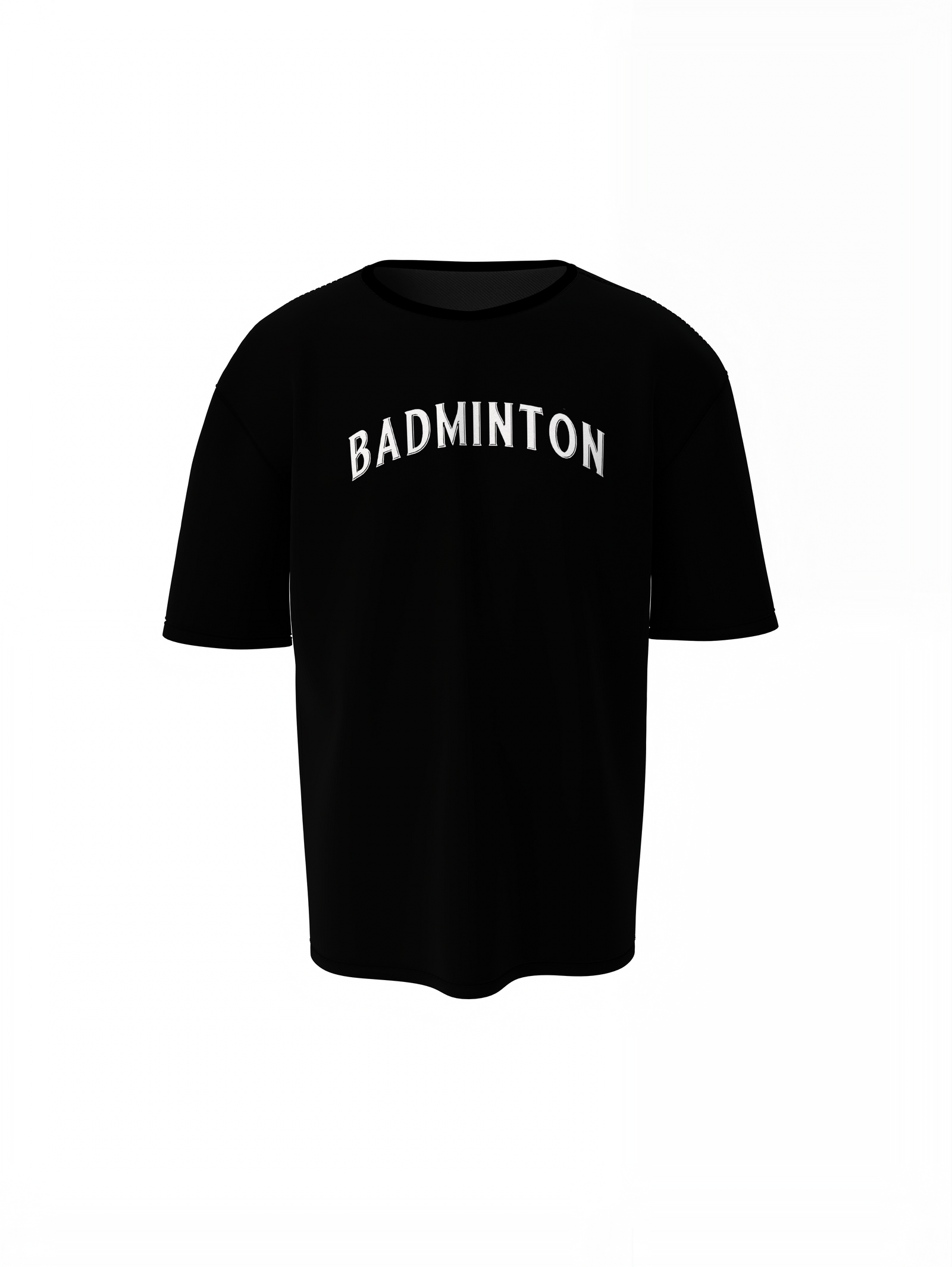 Badminton Tagline Oversized T-Shirt