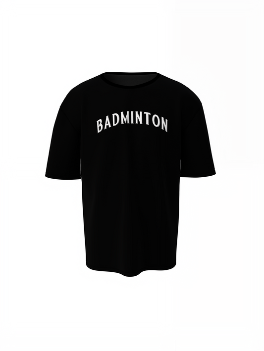 Badminton Tagline Oversized T-Shirt
