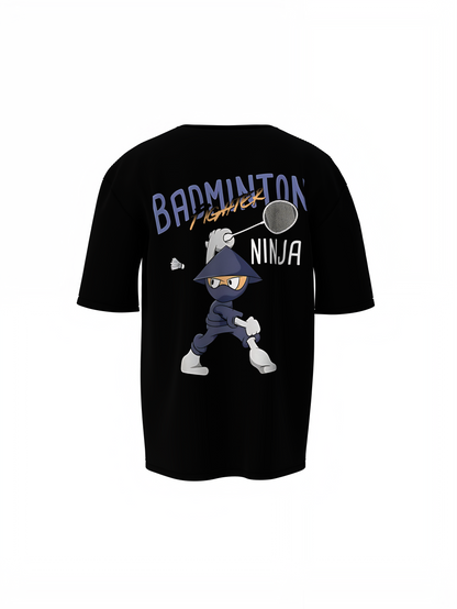 Badminton Ninja Oversized T-Shirt