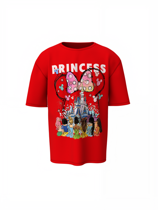 Princess World Oversized T-Shirt Trendy Streetwear Tee Fit