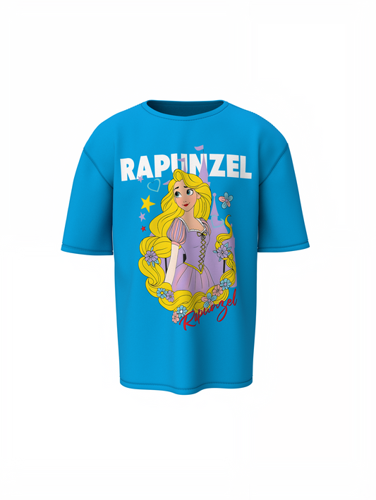 Princess Rapunzel Oversized T-Shirt Cute Fairytale Street Tee