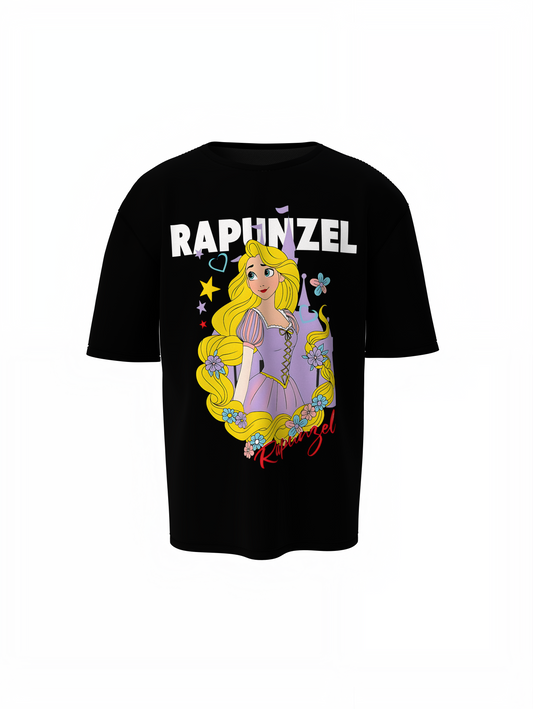Princess Rapunzel Oversized T-Shirt Cute Fairytale Street Tee