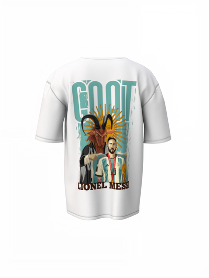 Messi GOAT Oversized T-Shirt for Football Legend Style