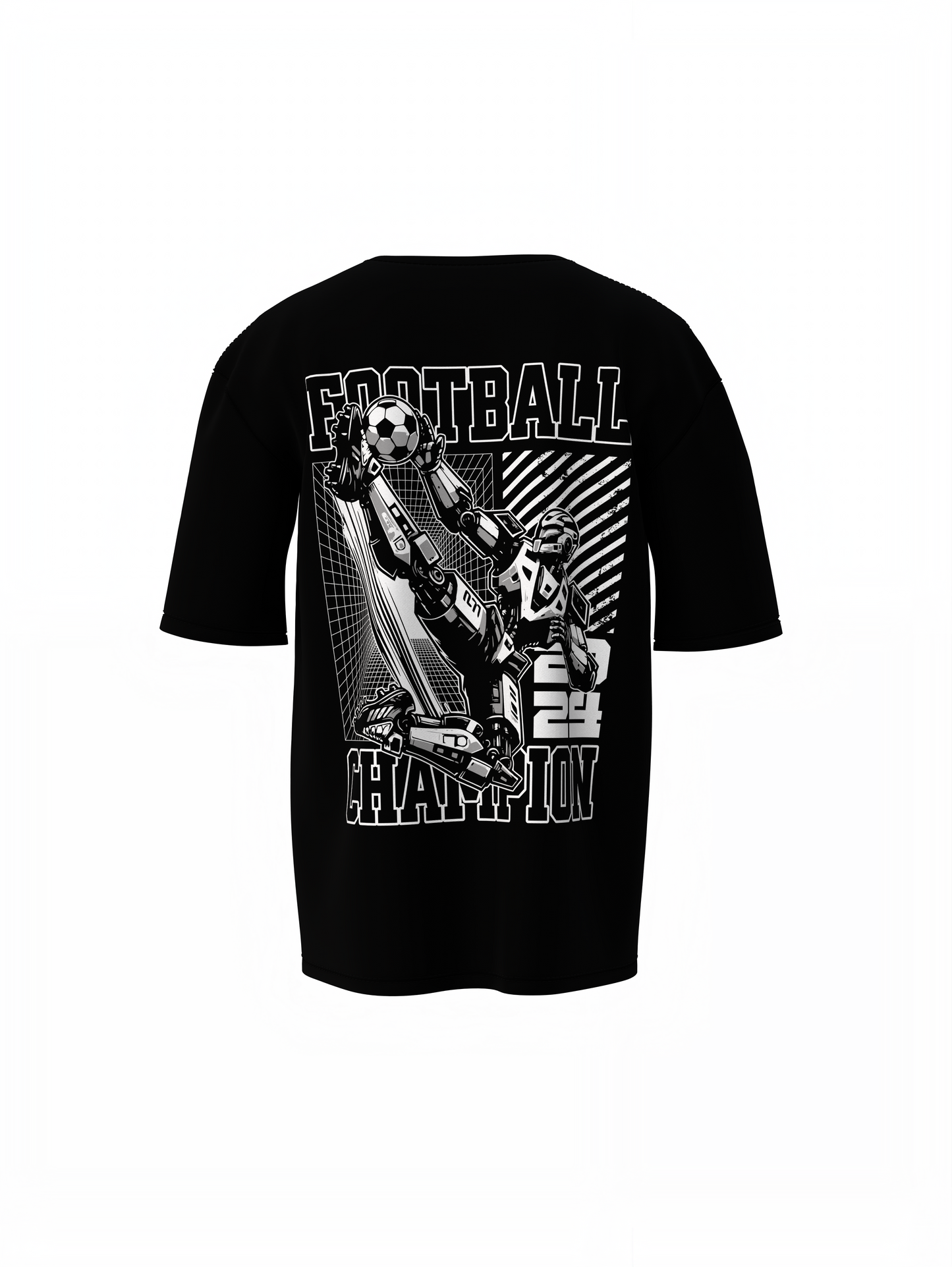 Football Champion Oversized T-Shirt Daily Wear Sports Tee
