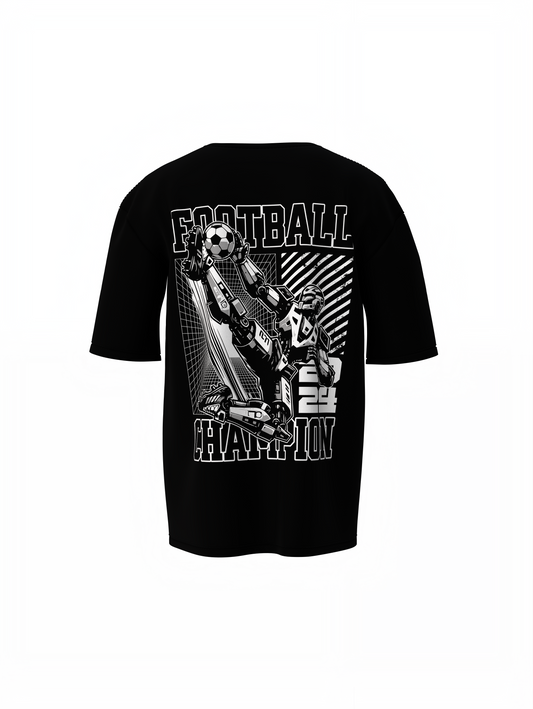 Football Champion Oversized T-Shirt Daily Wear Sports Tee