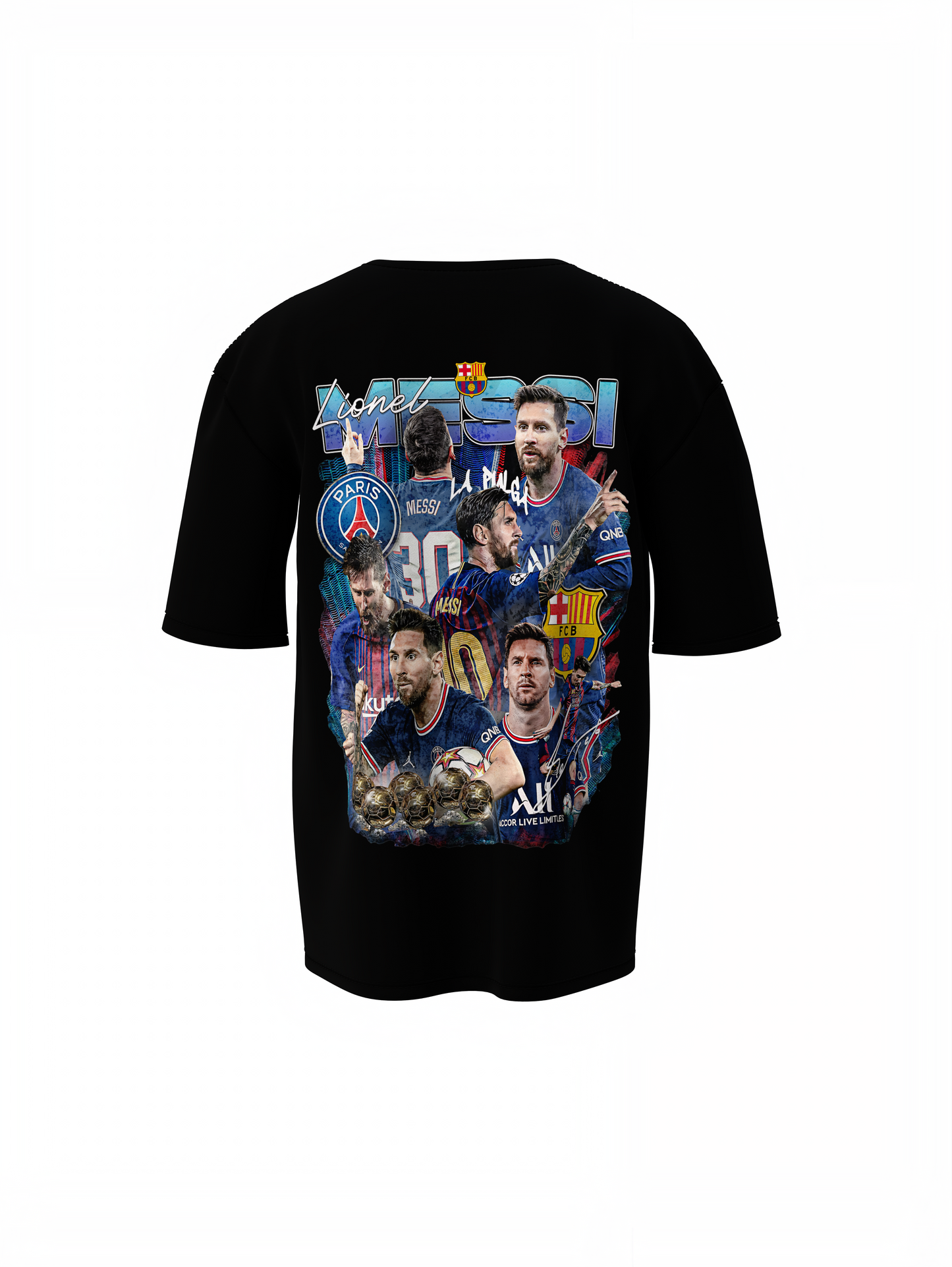 Messi Lionel Oversized T-Shirt for Football Fan Style