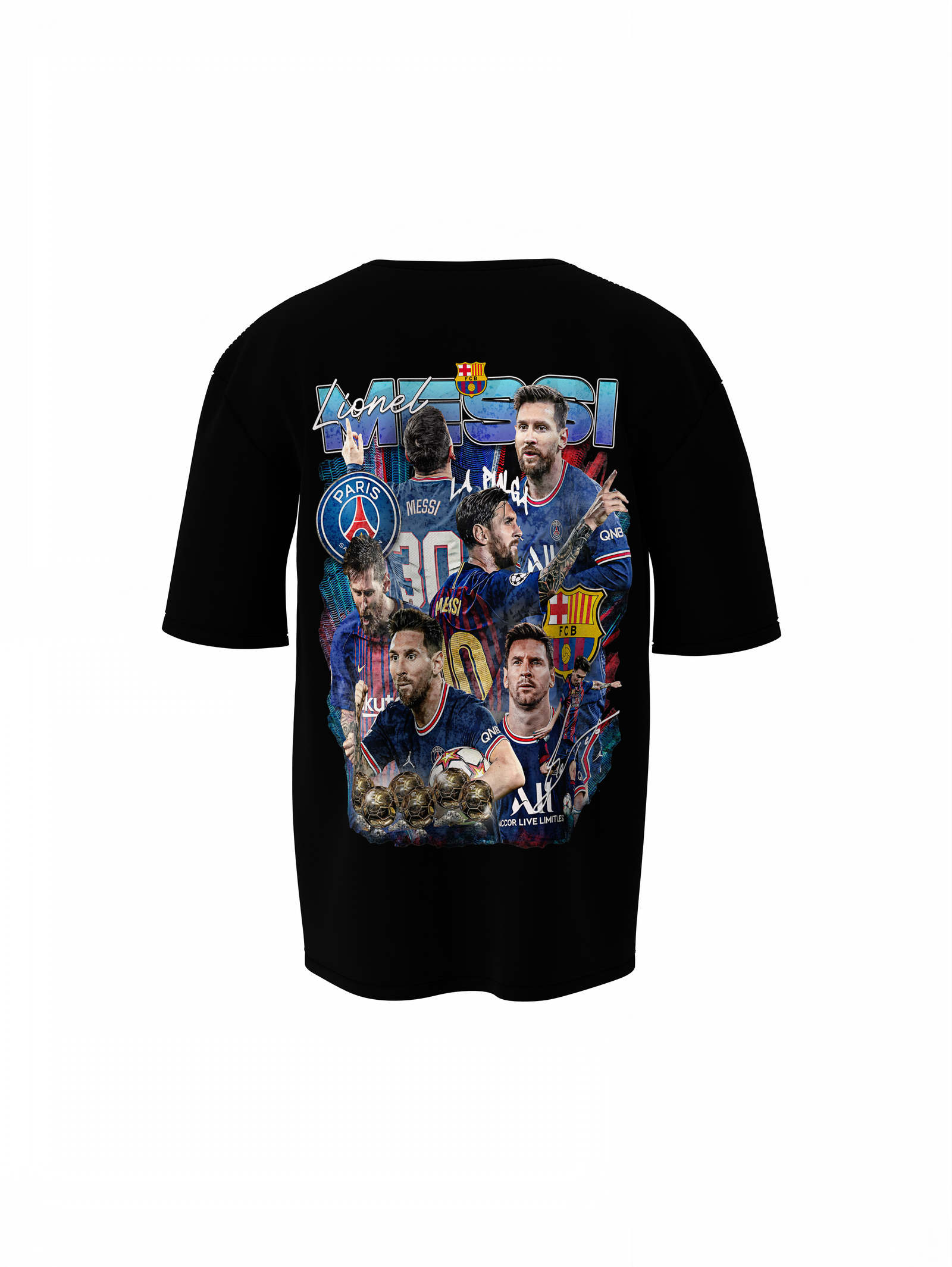 Messi Lionel Oversized T-Shirt for Football Fan Style