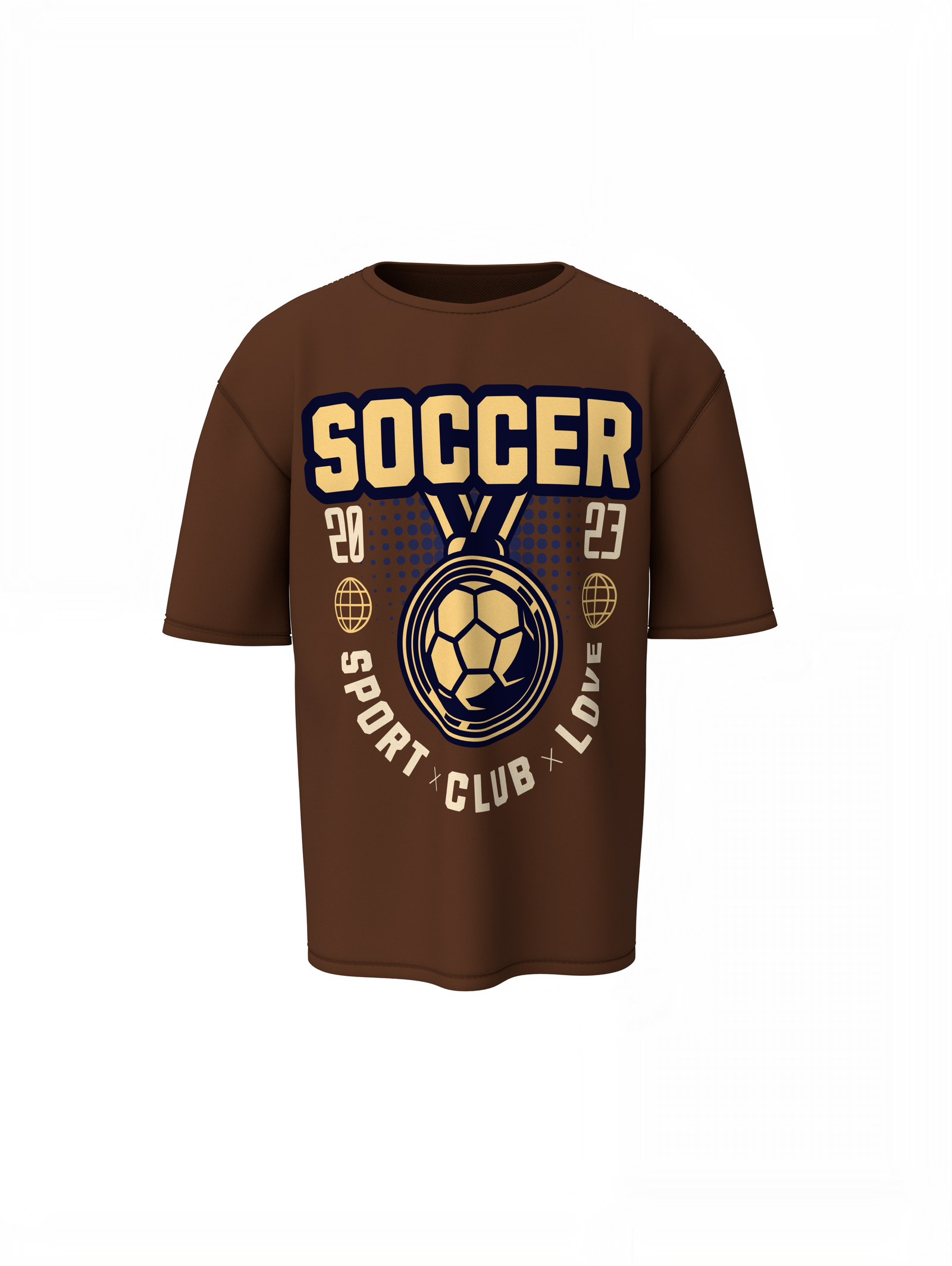Soccer Club Oversized T-Shirt for Football Streetwear Style