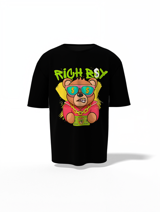 Rich Boy Oversized T-Shirt – Luxury Streetwear Essential