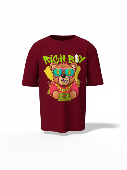Rich Boy Oversized T-Shirt – Luxury Streetwear Essential