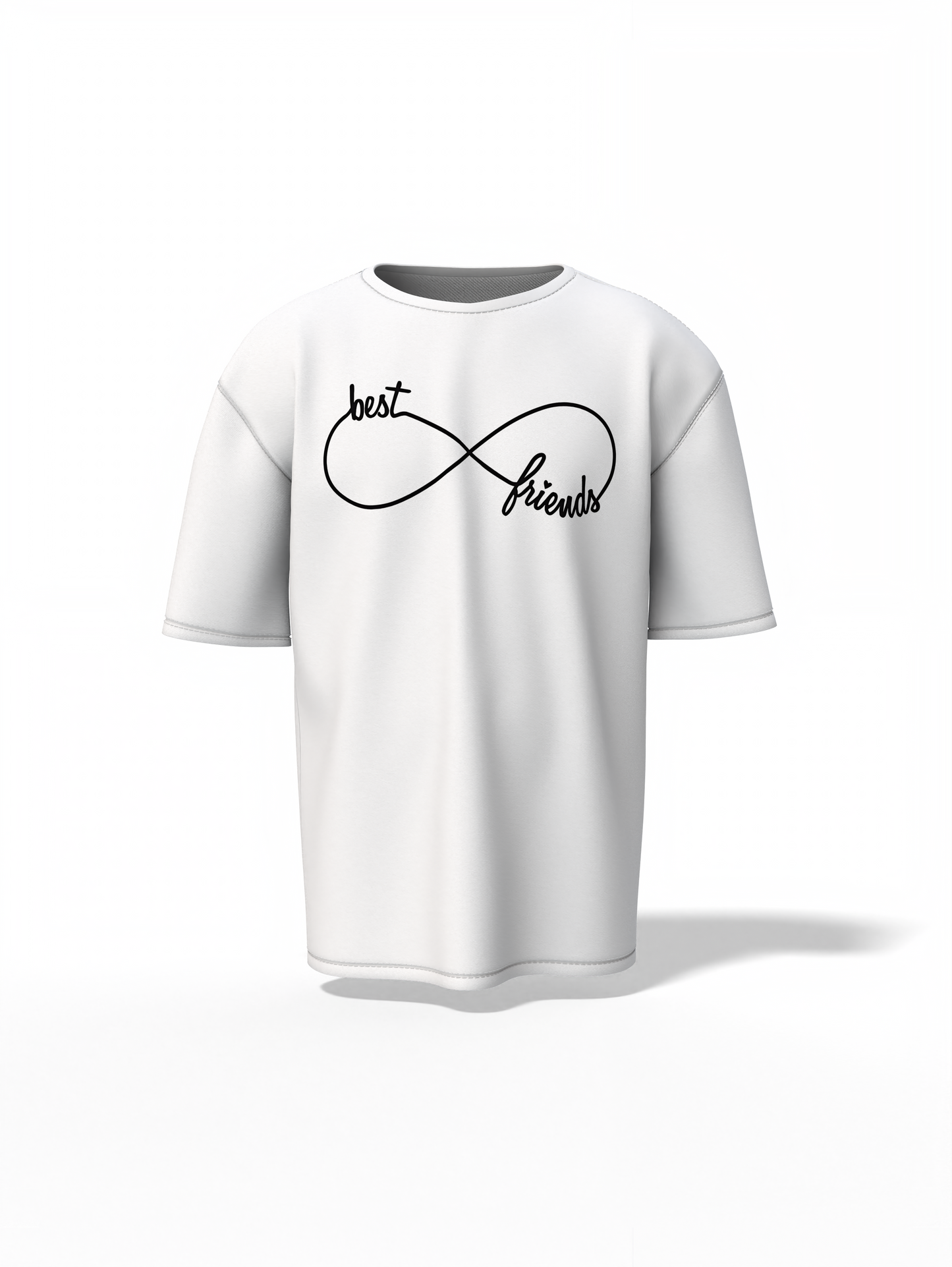 Best Friends Oversized T-Shirt Matching Outfit for True Bond
