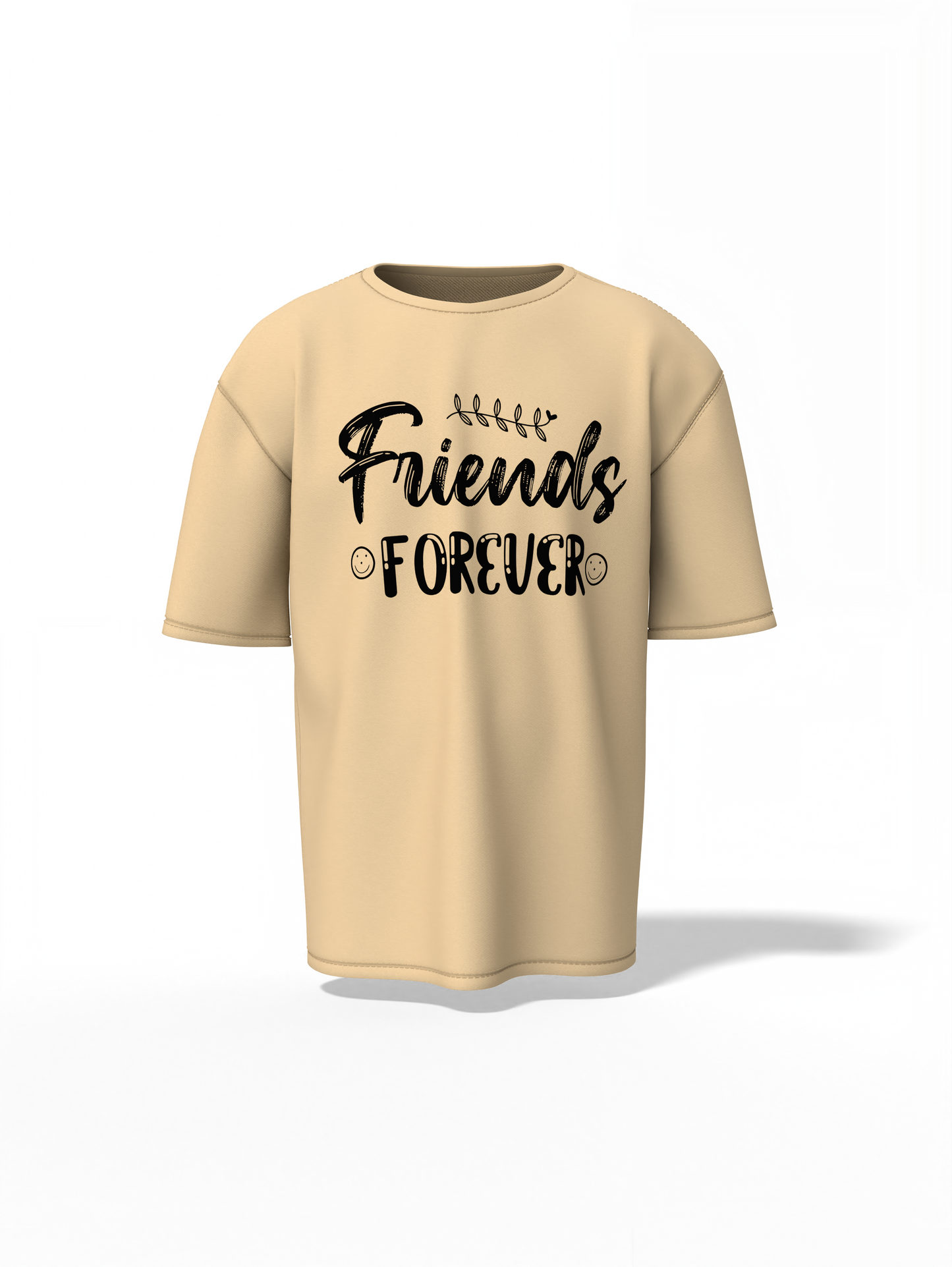 Forever Friends Oversized T-Shirt – Stylish Friendship Tee