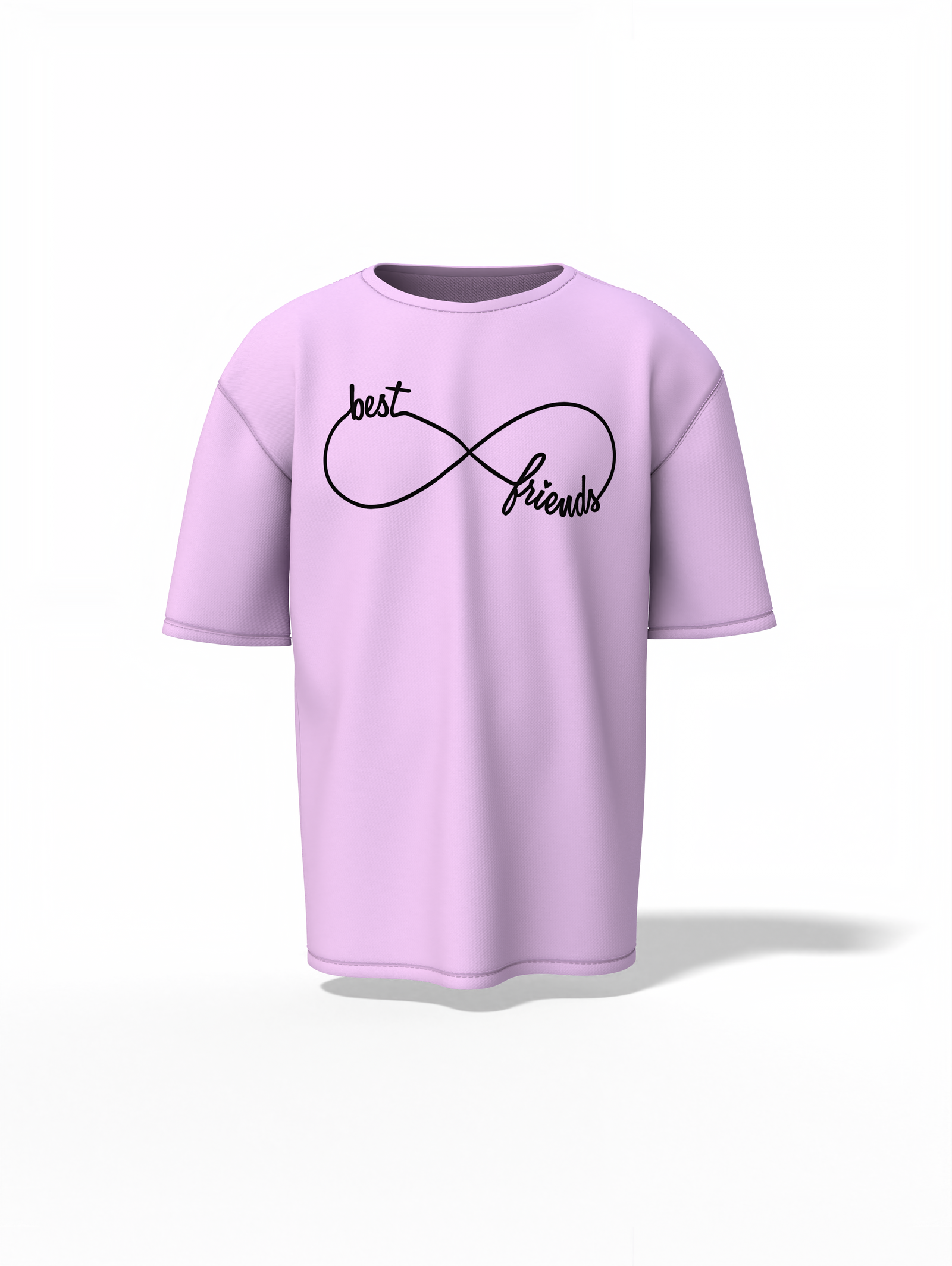 Best Friends Oversized T-Shirt Matching Outfit for True Bond