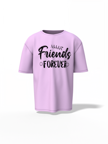 Forever Friends Oversized T-Shirt – Stylish Friendship Tee