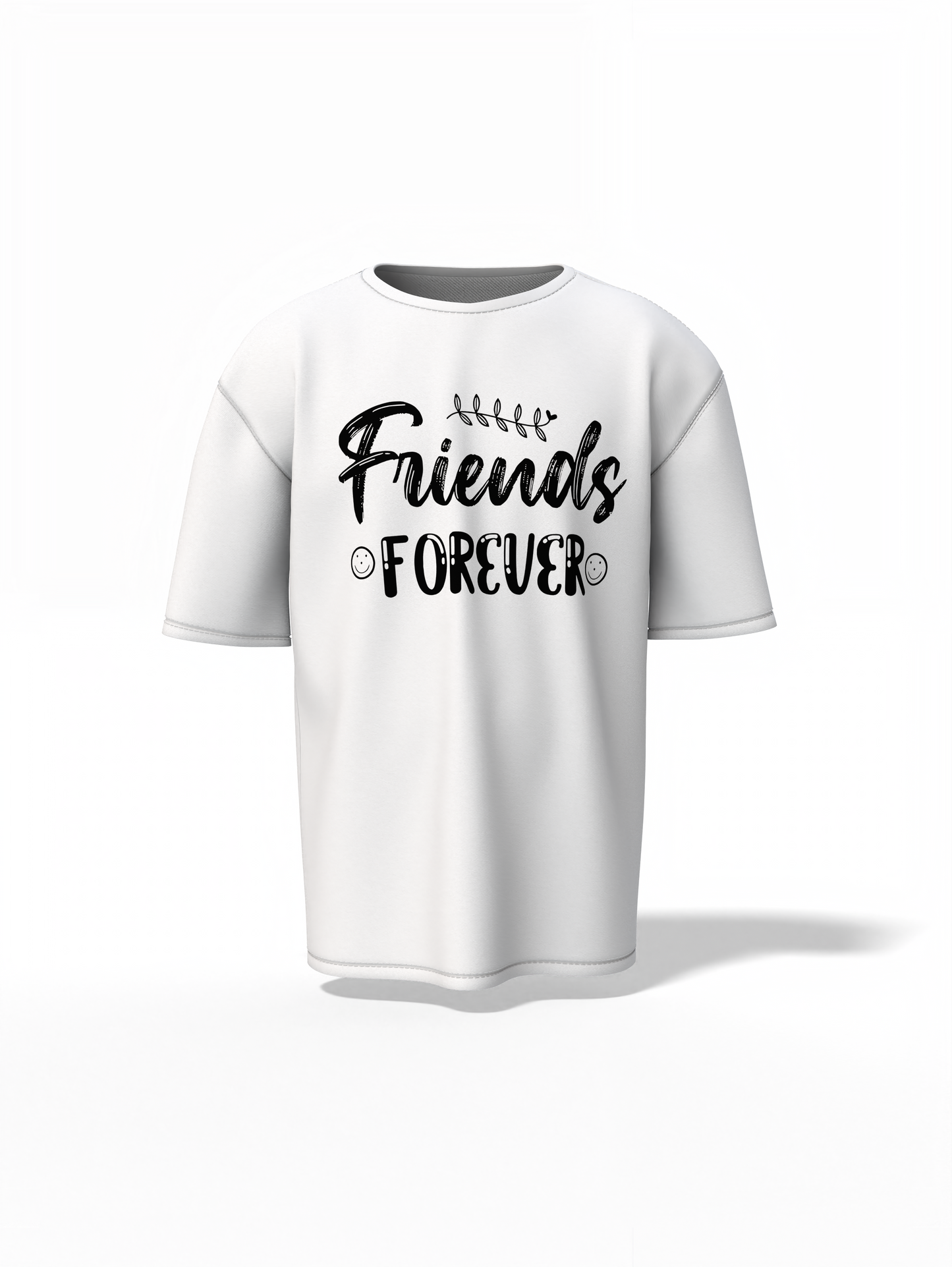Forever Friends Oversized T-Shirt – Stylish Friendship Tee