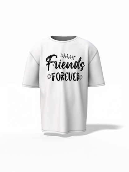 Forever Friends Oversized T-Shirt – Stylish Friendship Tee