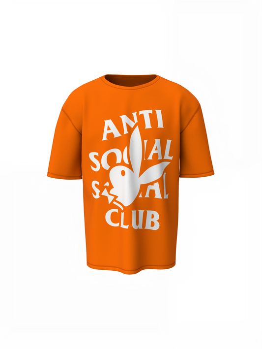 Anti Social Bunny Oversized T-Shirt Bold and Trendy T-shirt
