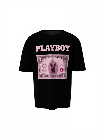 Playboy Money Oversized T-Shirt – Bold Streetwear Graphic Tee