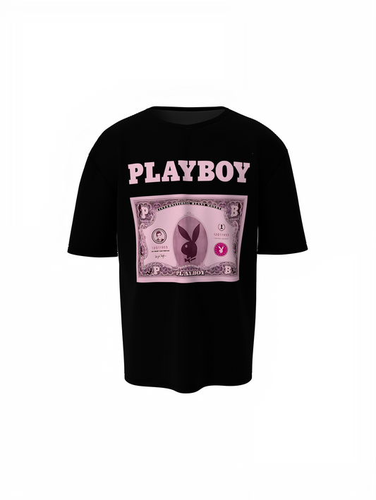 Playboy Money Oversized T-Shirt – Bold Streetwear Graphic Tee