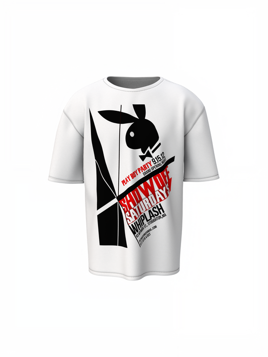 Playboy Party Oversized T-Shirt – Bold Streetwear Graphic