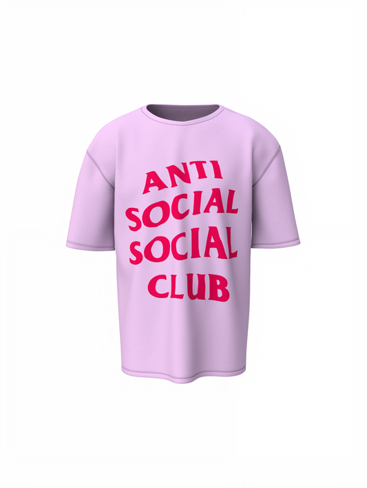 Anti Social Club Oversized T-Shirt Comfortable Graphic T-shirt